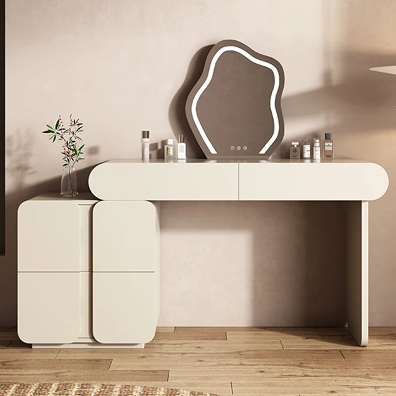 Черный туалетный столик для макияжа минималистичная мебель скандинавская