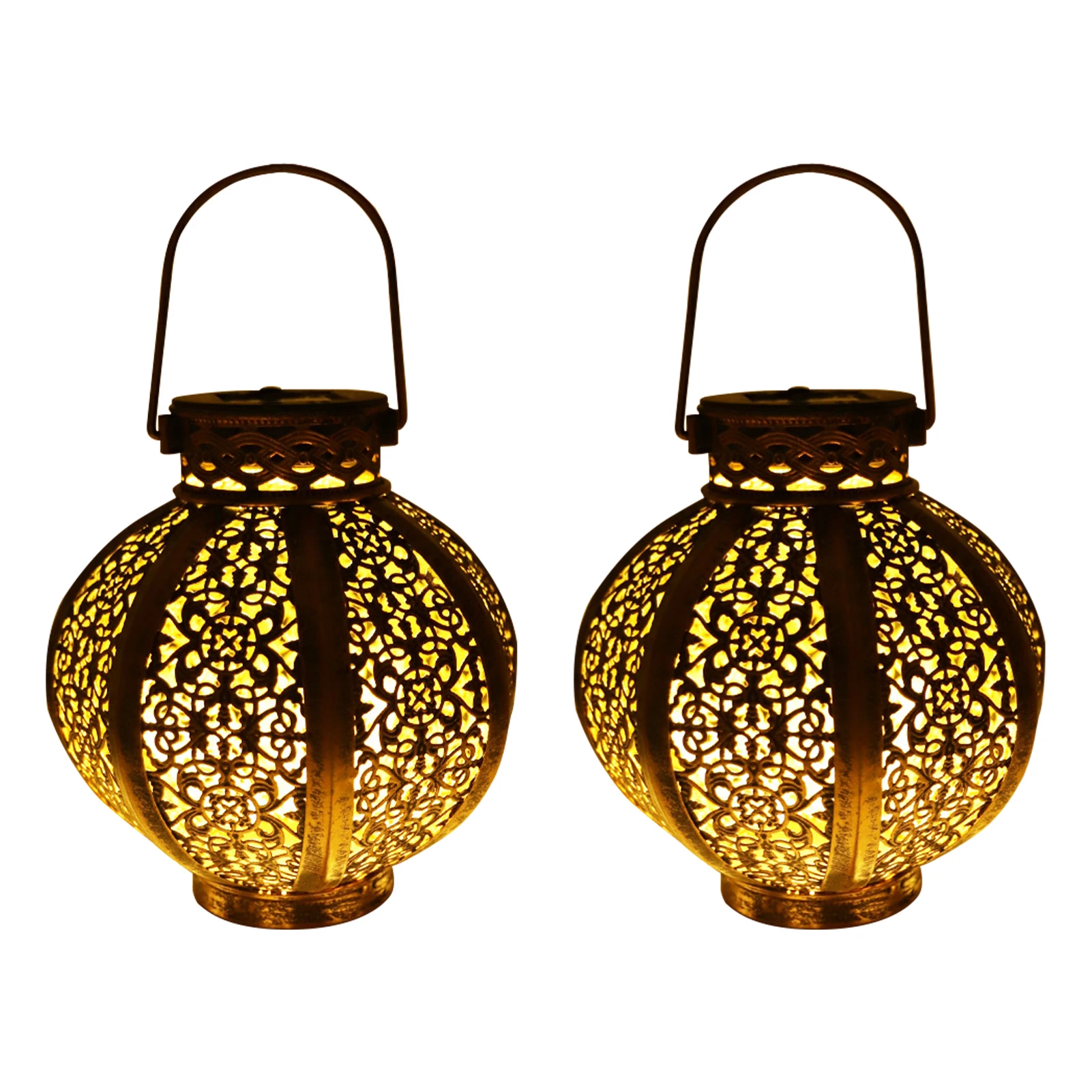 

2 шт. домашний декор, ретро парк светодиодный светодиодное освещение, железная, энергосберегающая, с отверстиями, водонепроницаемая, наружн...