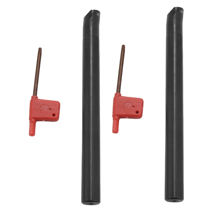 

2Pcs 16X180mm S16Q-SCLCR09 Boring Tool Holder Bar Cutter With T15 Wrench For CCMT09T3