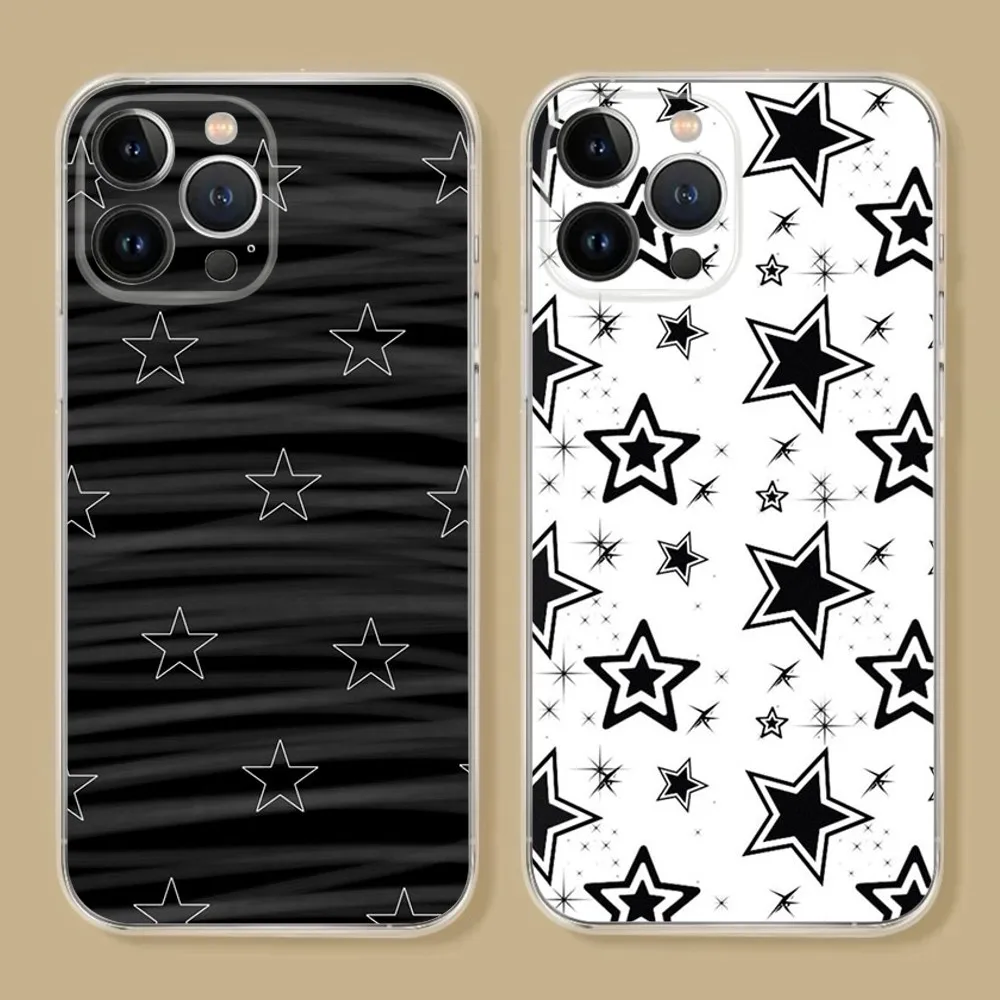 Стильный Глянцевый черный чехол для iPhone 15 14 13 12 11 Pro Xs Max Mini XR X 7 8 Plus