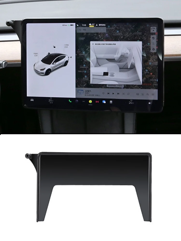 

For Tesla Model 3 Model Y Car Phone Holder Navigation Screen Fixed Clip Cell Phone Mount for Samsung iPhone 12 11 XS XR