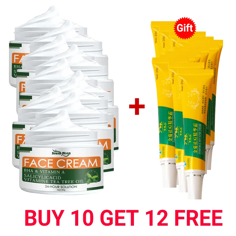 

BUY 10 GET 12 FREE Effective Acne Removal Face Cream Herbal Anti Acne Fade Pimple Mark Shrink Pores Oil Control Repair Skin Care