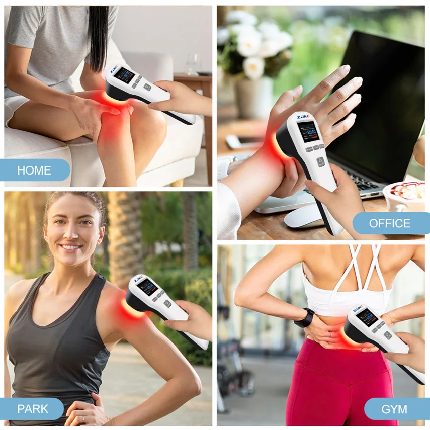 880mW 650nmx16+808nmx4 Class 3b/4 Laser Therapy Device Cold for Home Use Shoulder Neck Back Joint Sprain Pain Relief