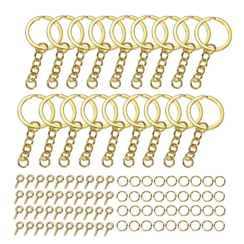 320 шт. ювелирные изделия наборы кольцо для ключей винтовые булавки глаз скачок