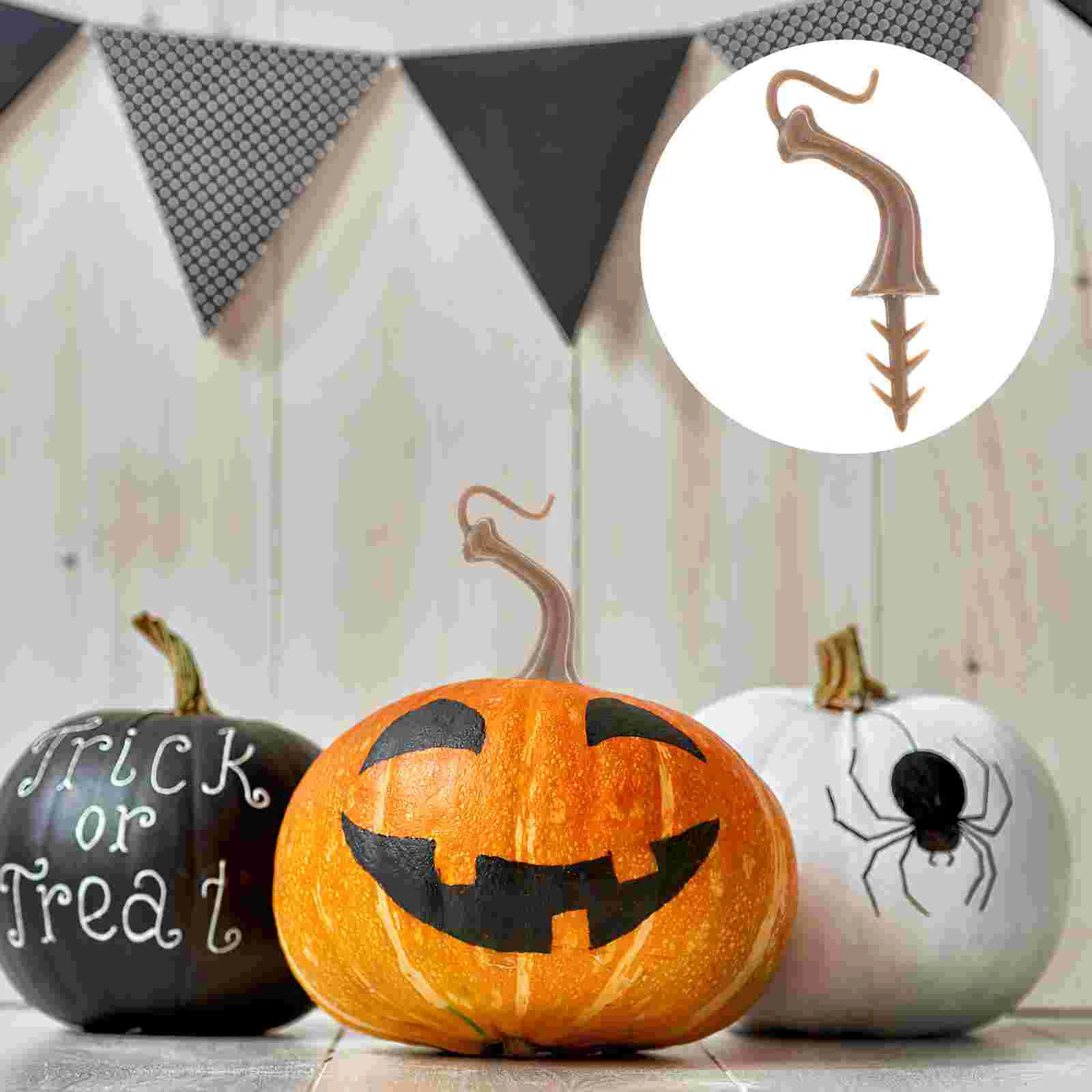 

Pumpkin Stemspumpkins Handle Diy Fake Head Decor Craftplastic Artificial Faux Stem Accessories Decoration Craftslantern Jack