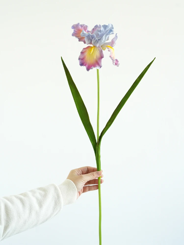 

Искусственный фиолетовый цветок ирис полиуретан