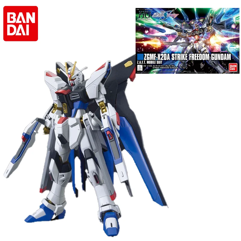 

Bandai Gundam Anime Figure HG 1/144 ZGMF-X20A Strike Freedom Gundam Assembly Model Anime Action Figures Toys for Children PVC