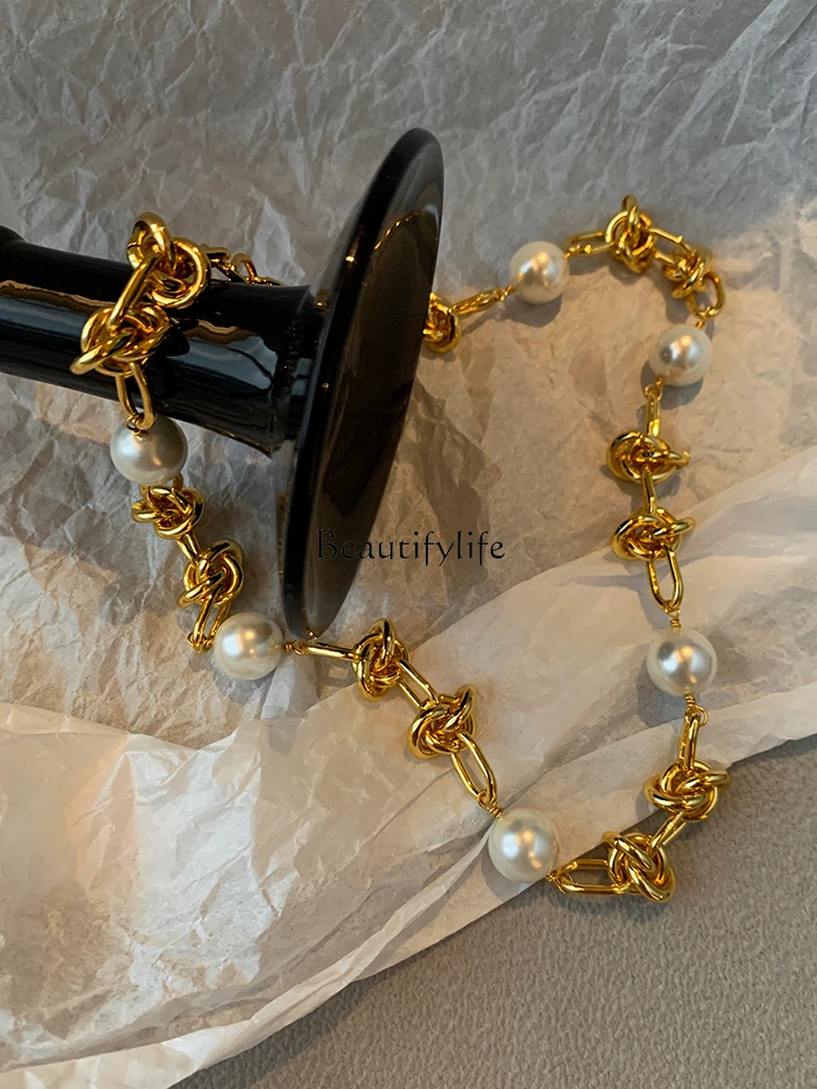 Жемчуг с узлом из французского металла усовершенствованная нишевая конструкция