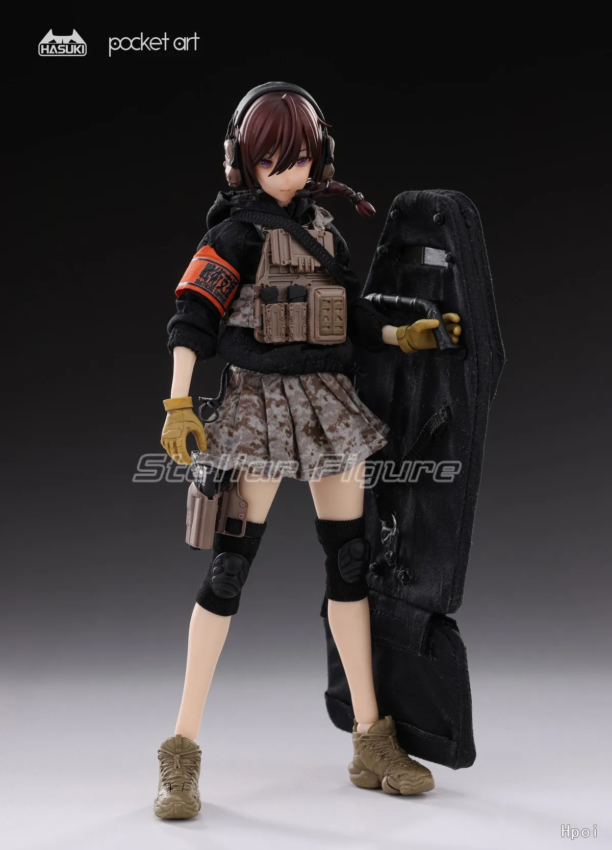 Фото 【SF】В наличии: Коллекционная фигурка HASUKI Pocket Art Series PA004 Defense Hand Uzuki Rei, масштаб 1/12, подвижная, модель для коллекции, подарок №2