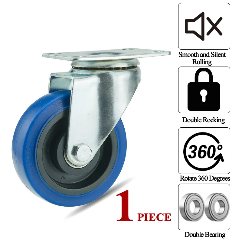 1 шт. ловцы для тяжелых нагрузок, резиновые поворотные мебельные колеса ...