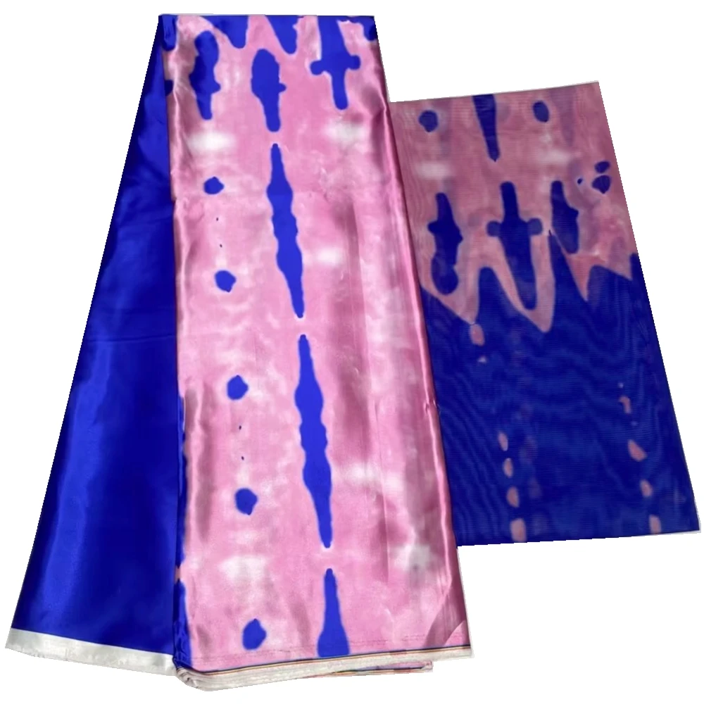 Имитация шелка ткань с Африканским принтом африканская оптовая продажа тканей