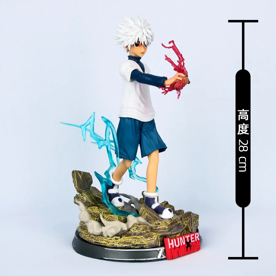 Hunter X 28 см Killua Zoldyck Gon фигурка фриксса с основанием охотника за карьерой аниме