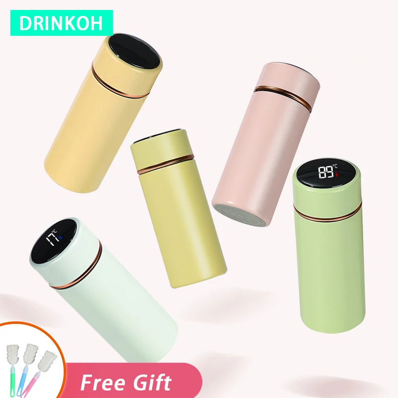 

In-Car Coffee Mug Portable Drink Tumbler SUS316 Insulated Cup Temperature Display Vacuum Flasks 300ml Thermos Smart Water Bottle