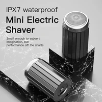mini electric shaver mens portable electric razor washable beard trimmer usb car rechargeable shaver face full body shave