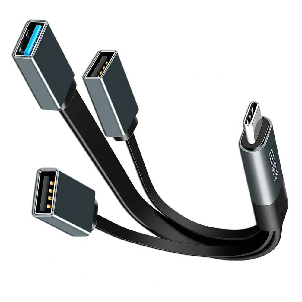 

Type-C Adapter 3-in-1 High Speed Portable OTG Type-C to 3 USB Port Gaming Mouse Keyboard Adapter Cable for Tablet Computer