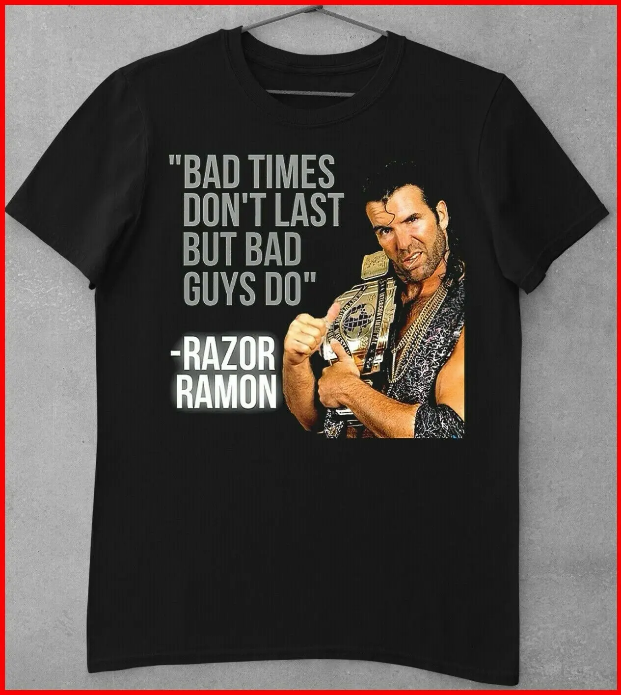 

RIP Scott Hall nWo Thank You For The Memories T Shirt Black Cotton Size S-3XL