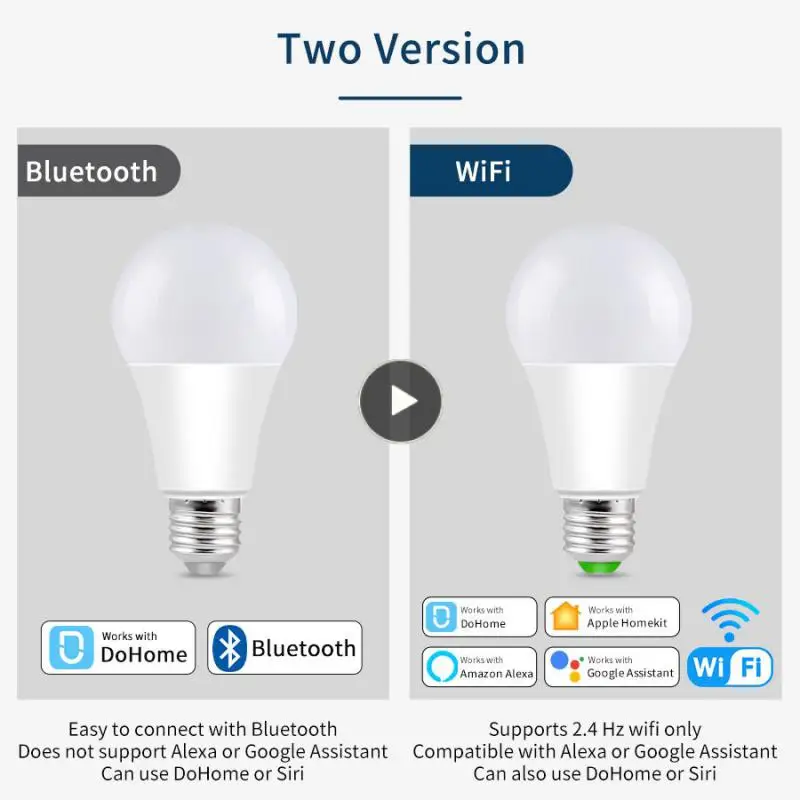 

Smart Light Bulb Smart Home 12w Wifi Bulb Rgb Cold Warm Light Smart Home Accessories Led Lamp Dimmable Bulb