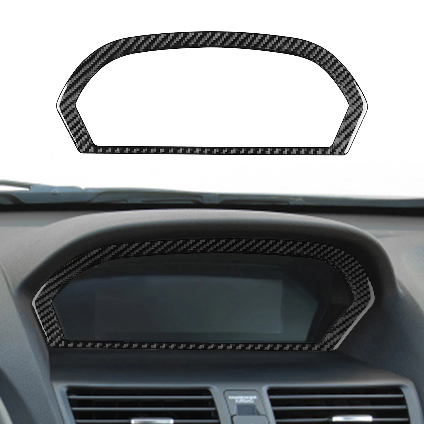 

Углеродное волокно, левый руль, внутренняя центральная консоль автомобиля, экран дисплея, объемная рамка, крышка, отделка, наклейка для Acura TL 2009-2014