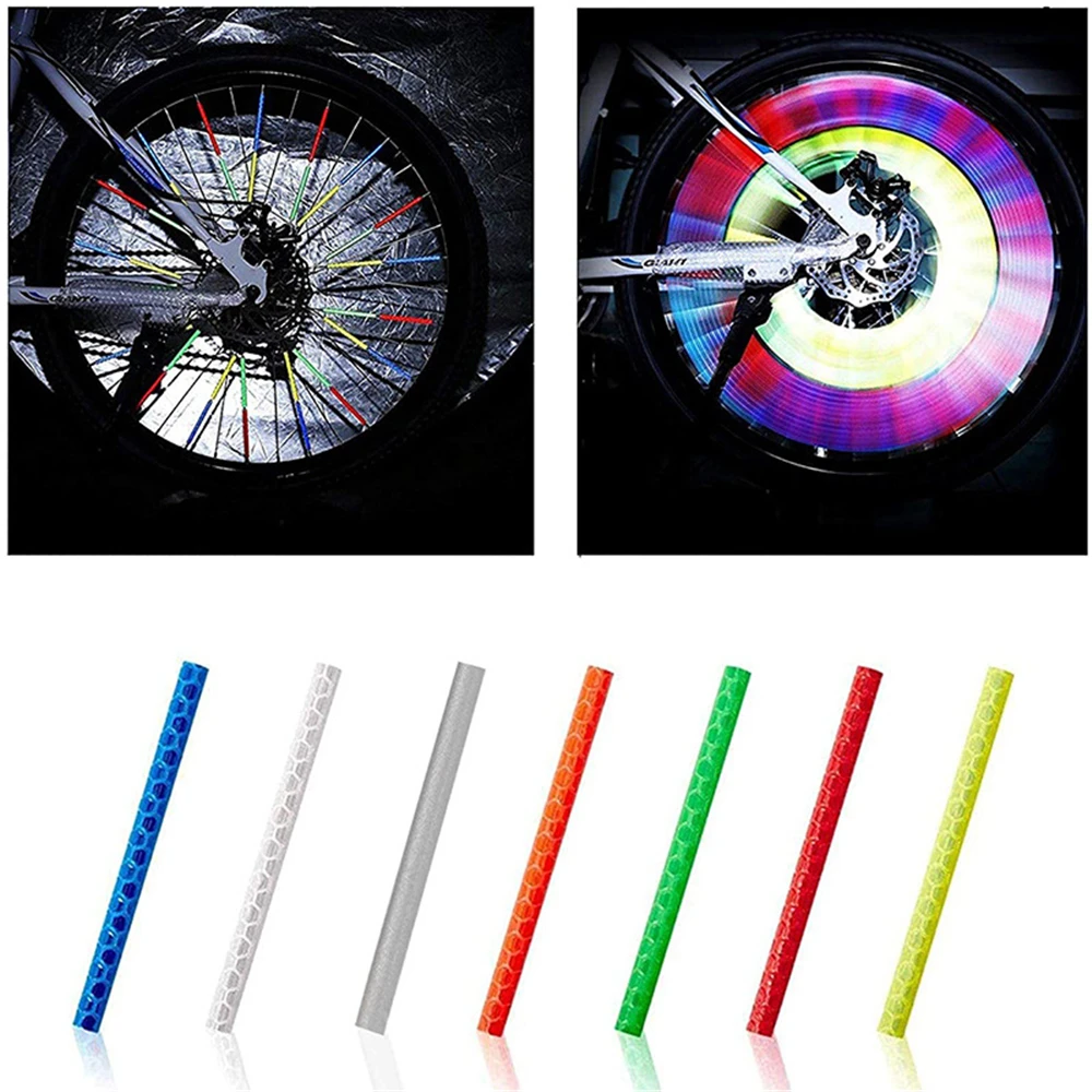 

12 шт. в упаковке, наклейка на раму велосипеда, отражательные наклейки для автомобилей, наклейки на мотоцикл, велосипед, Безопасная езда, светоотражающая лента, Аксессуары для велосипеда