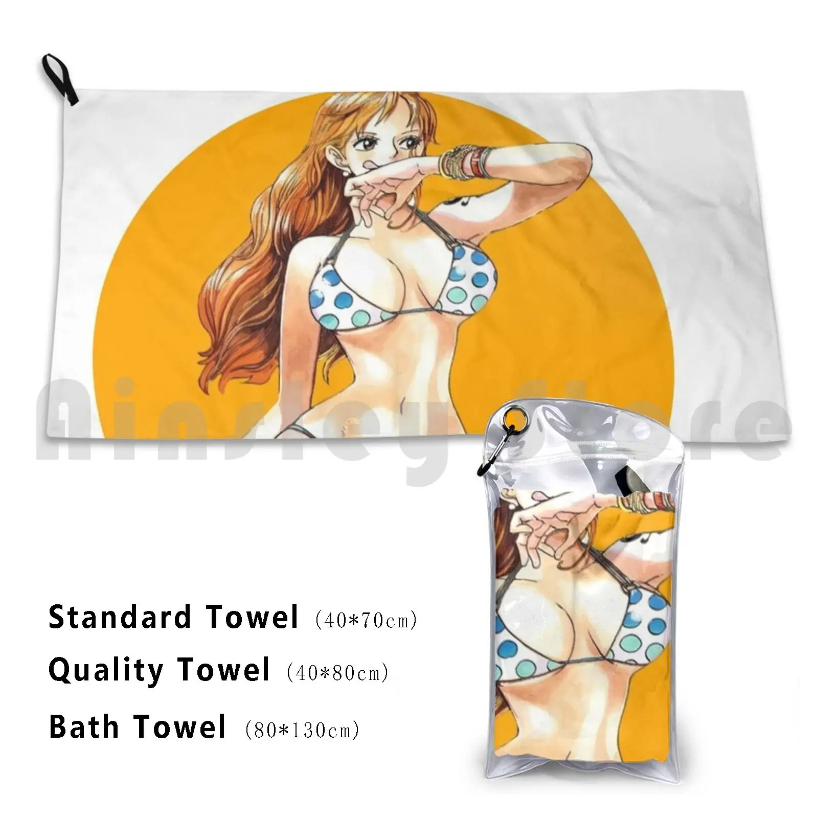 

Nami Bath Towel Beach Cushion Anime Anime Manga Fashion Monkey D Luffy