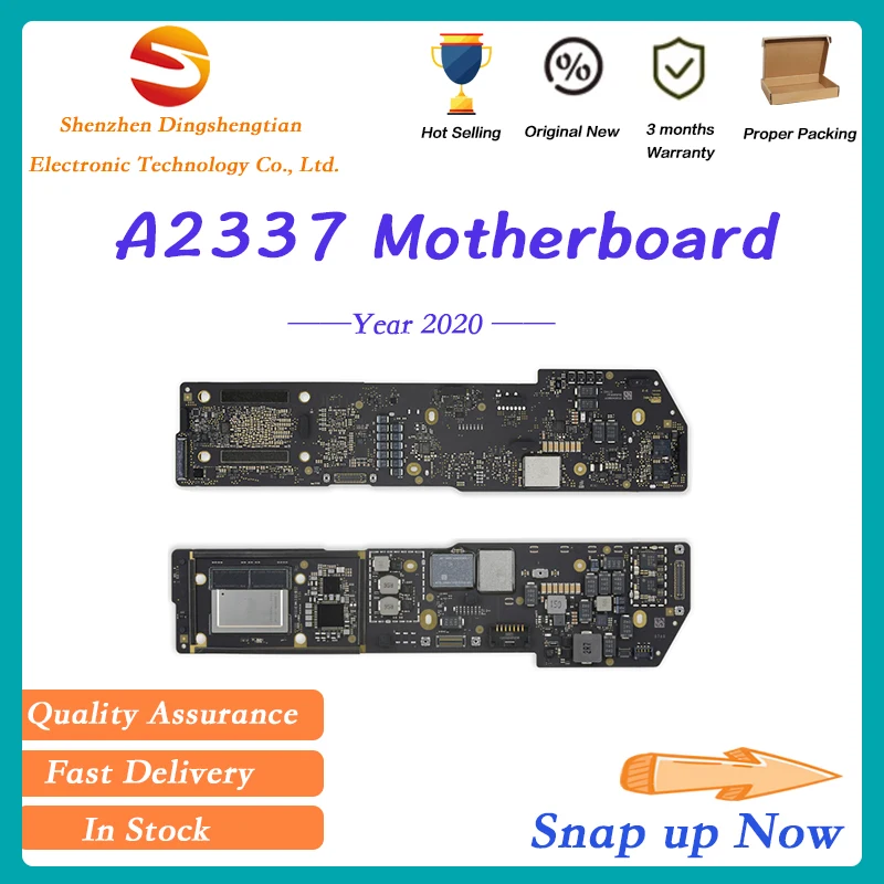

Tested For MacBook Air 13" M1 A2337 Motherboard EMC 3598 Ram 8GB 16GB SSD 256GB 500GB Logic Board With Touch Button 820-02016