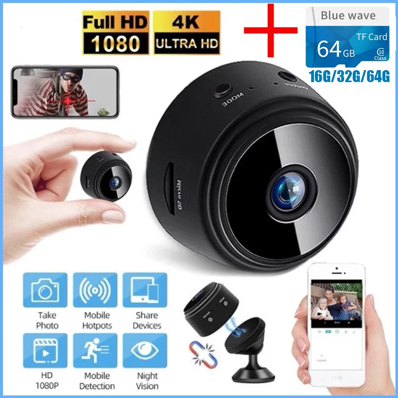

A9 Mini Camera Original 1080P IP Camera Smart Home Security IR Night Magnetic Wireless Mini Camcorder Surveillance Wifi Camera