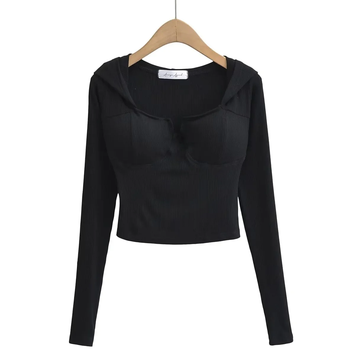 Новый осенне-зимний пуловер с капюшоном и длинными рукавами Spicy Girl женский