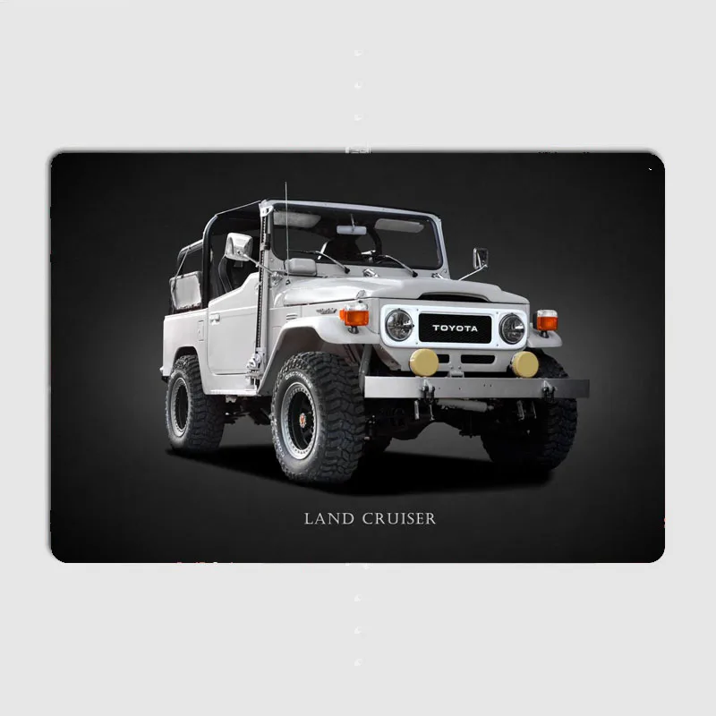 Универсальный автомобиль-это Land Cruiser J40 металлический плакат постер для дома