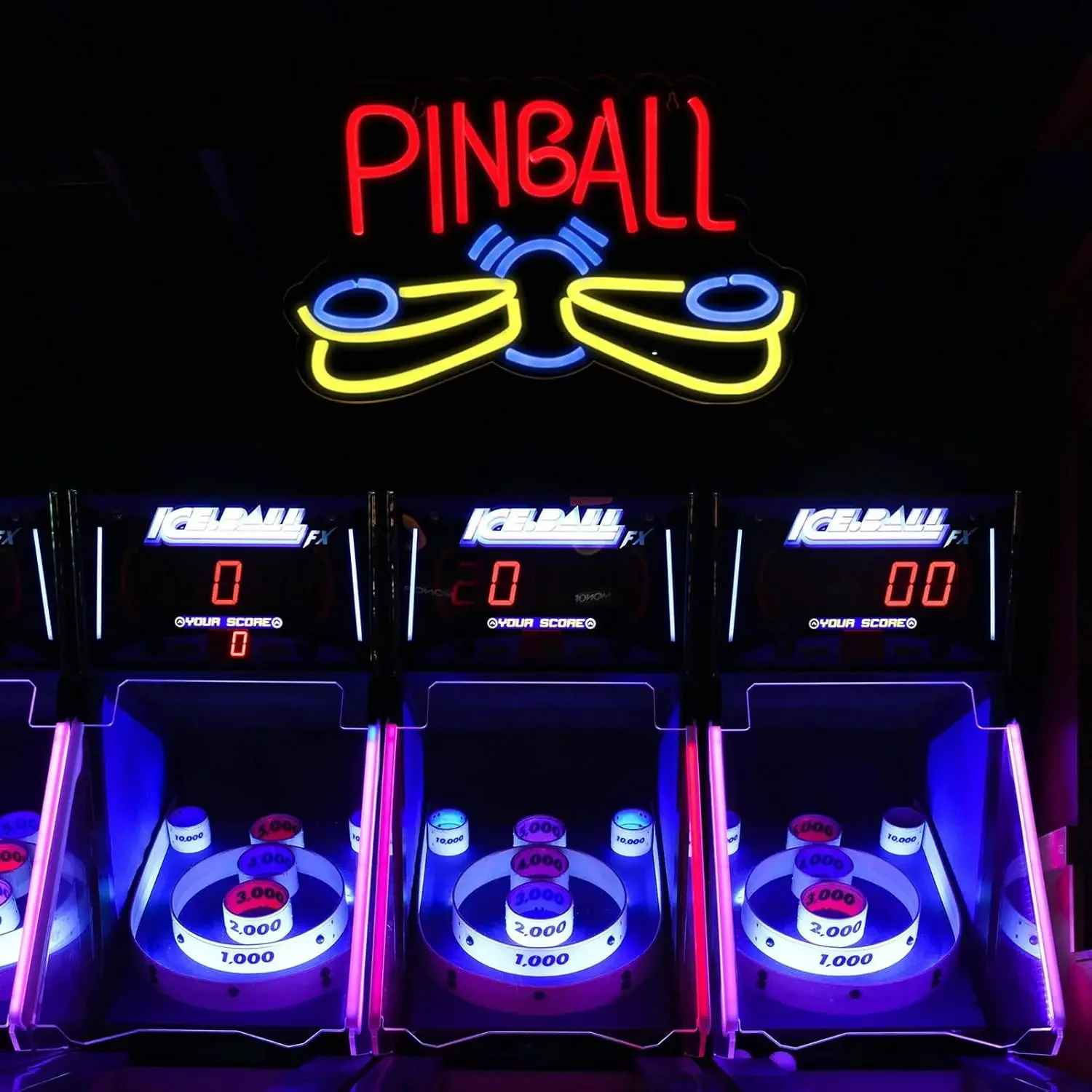 Неоновые Вывески В Стиле Ретро Светодиодный Настенный Декор Для Пинбола Игровой