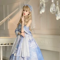 lolita dress swan princess flower wedding fairy dream dress birthday party dress court style fluffy dress victorian kawaii style