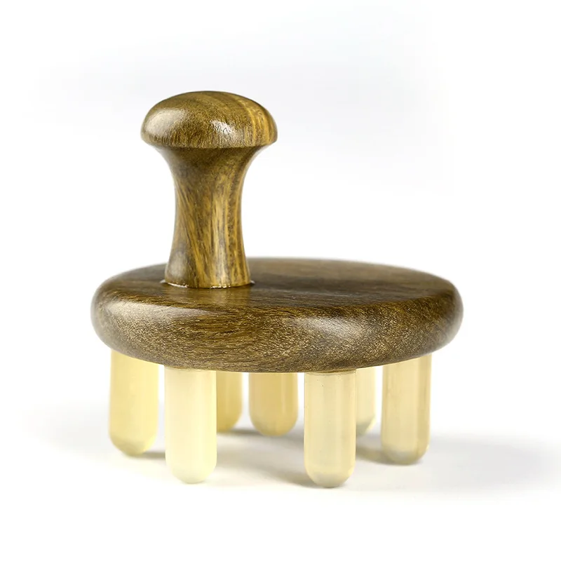 

Массаж скребком гуаша массажный инструмент с головой из бычьего рога расческа для точечной терапии расческа для волос широкая щетка для массажа спины плеч