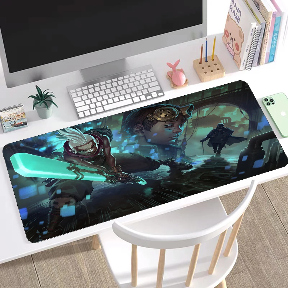 

Mairuige League of Legends Ekko Keyboards Mat Rubber Gaming Mousepad Desk Mat Free Shipping Large Mouse Pad Keyboards Mat40x90CM