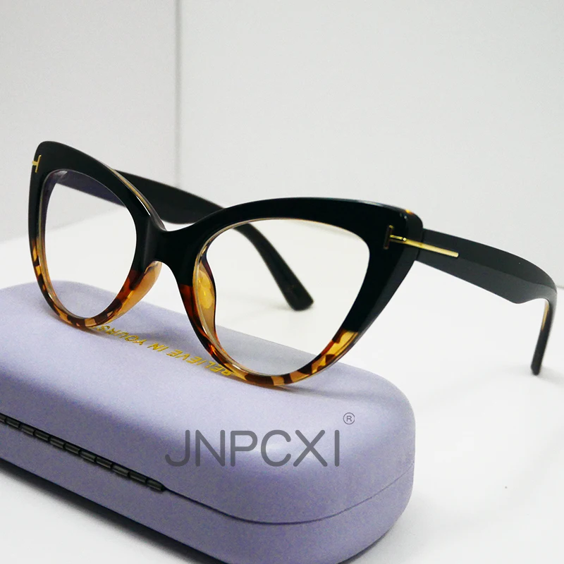 

JNPCXI настоящая оправа для очков для женщин с защитой от синего излучения модные женские очки для близорукости очки кошачий глаз по рецепту очки для компьютера