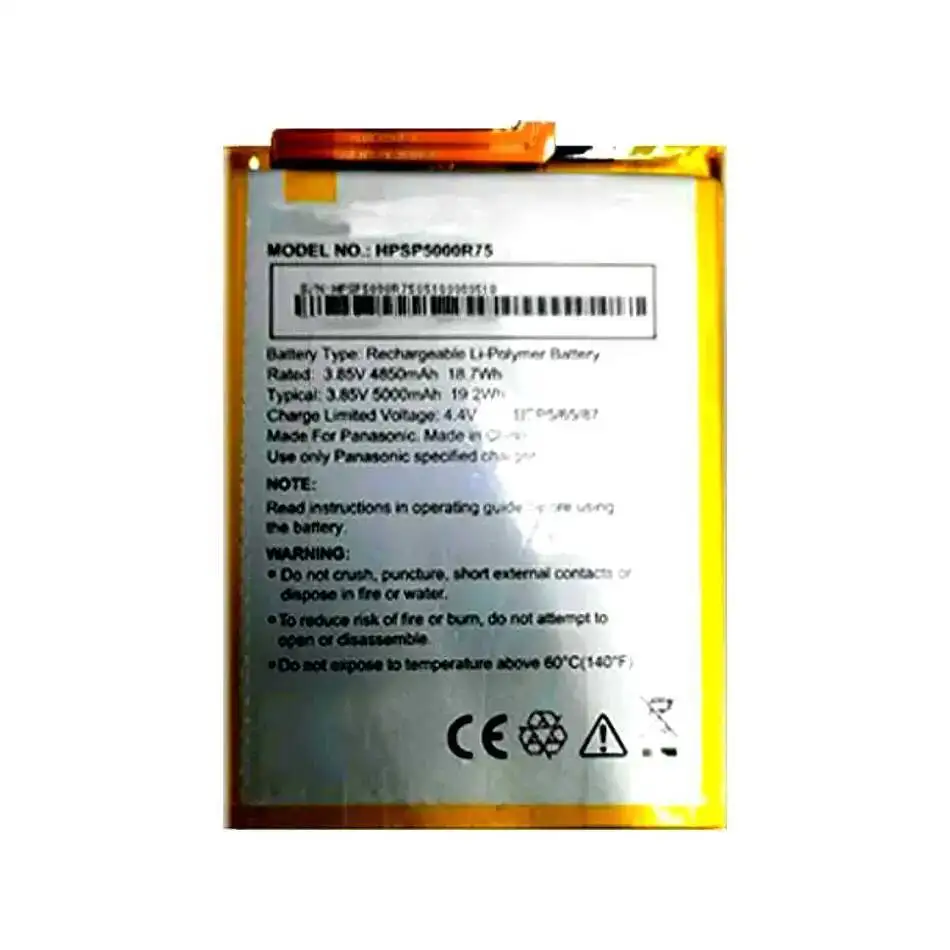 Фото HPSP5000R75 Долговечная хорошая низкотемпературная батарея для мобильного телефона Panasonic Eluga Ray 710 5000 мАч №2