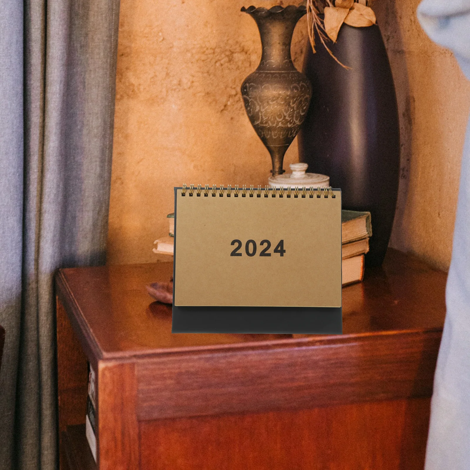 

The Office Decor 2024 Desk Calendar Table Decoration Small Calendars Spiral Binding Desktop Month Noting Business Student 3d