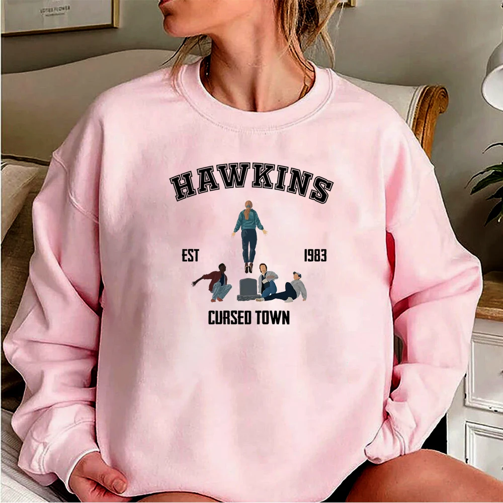 

Max Mayfield Running Up That Hill Sweatshirt Vintage Hawkins Indiana Stranger Things Hawkins High School Hoodie Retro Sweatshirt