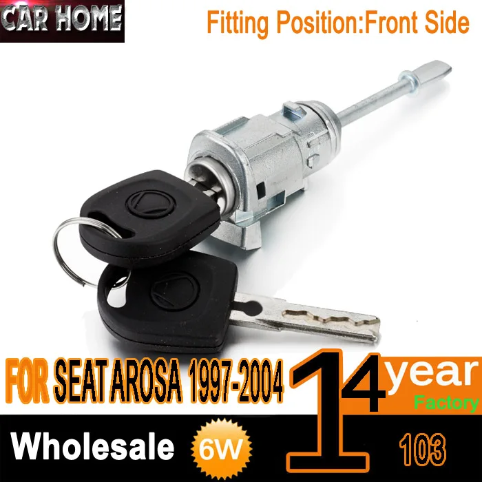 

OE 3B0837167/168 FOR VW PASSAT B5 FOR SEAT TOLEDO LEON AROSA LUPO LEFT RIGHT DOOR LOCK BARREL CYLINDER WITH 2 SAME KEYS