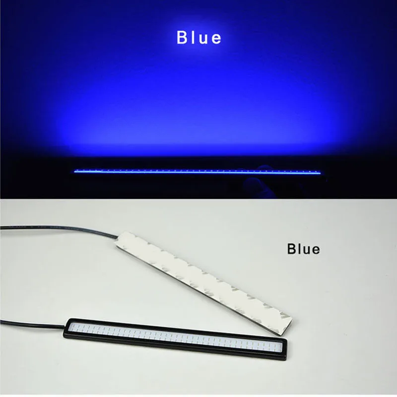 

12V DRL Fog Light Blue Car COB Super Bright DC LED Driving Lamp Waterproof Daytime Running 500lm 78cm Ultrathin