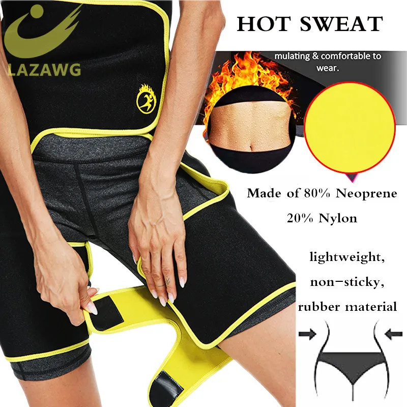 LAZAWG Waist Trainer Shaping Neoprene Thigh Shaper High Waist Ultra Light Thigh Trimmer Butt Lifter Weight Loss Workout Fitness