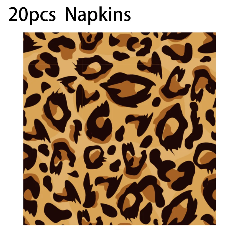 

Одноразовая посуда для вечеринки с леопардовым принтом