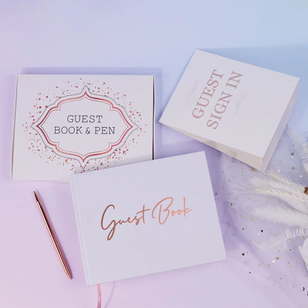 Элегантная Свадебная Гостевая Книга На Помолвку/дня Рождения/юбилея/детские