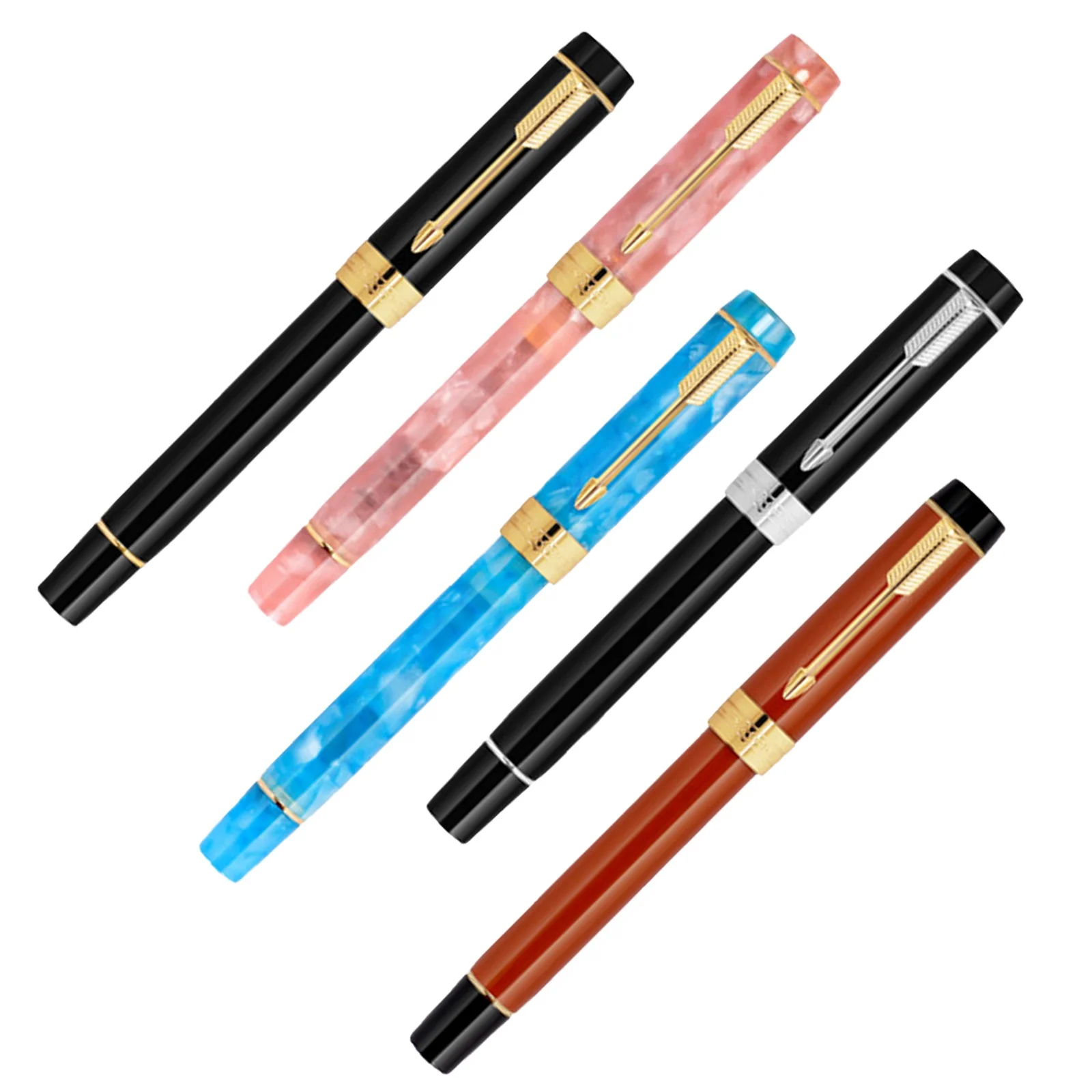 Jinhao 100 little Centennial Resin Fountain Pen EF F M Bent Nib Ink Pen with Converter school Business Writing Gifts Pens