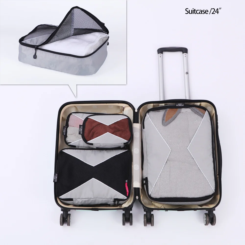 Modoao 5 Pcs Travel Packing Cube Clothing Shoes and Luggage Travel Clothes Storage Set Vacances Accesoires Voyage