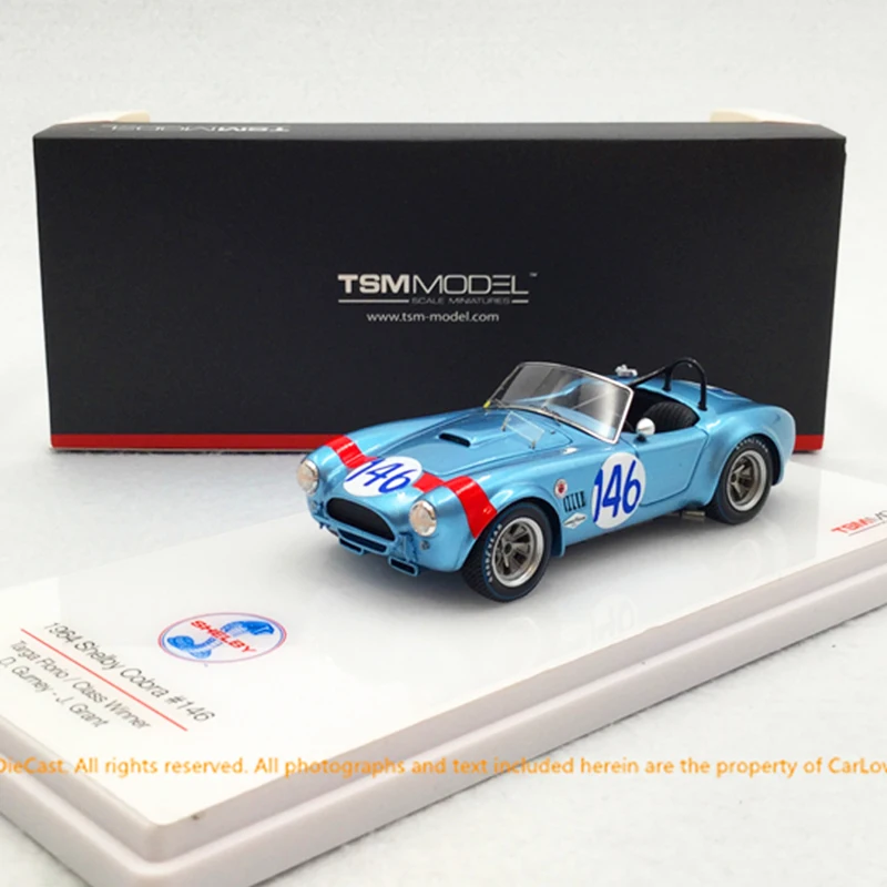 

TSM 1:43 модель автомобиля Shelby Cobra No.146 & 142 1964 литье под давлением