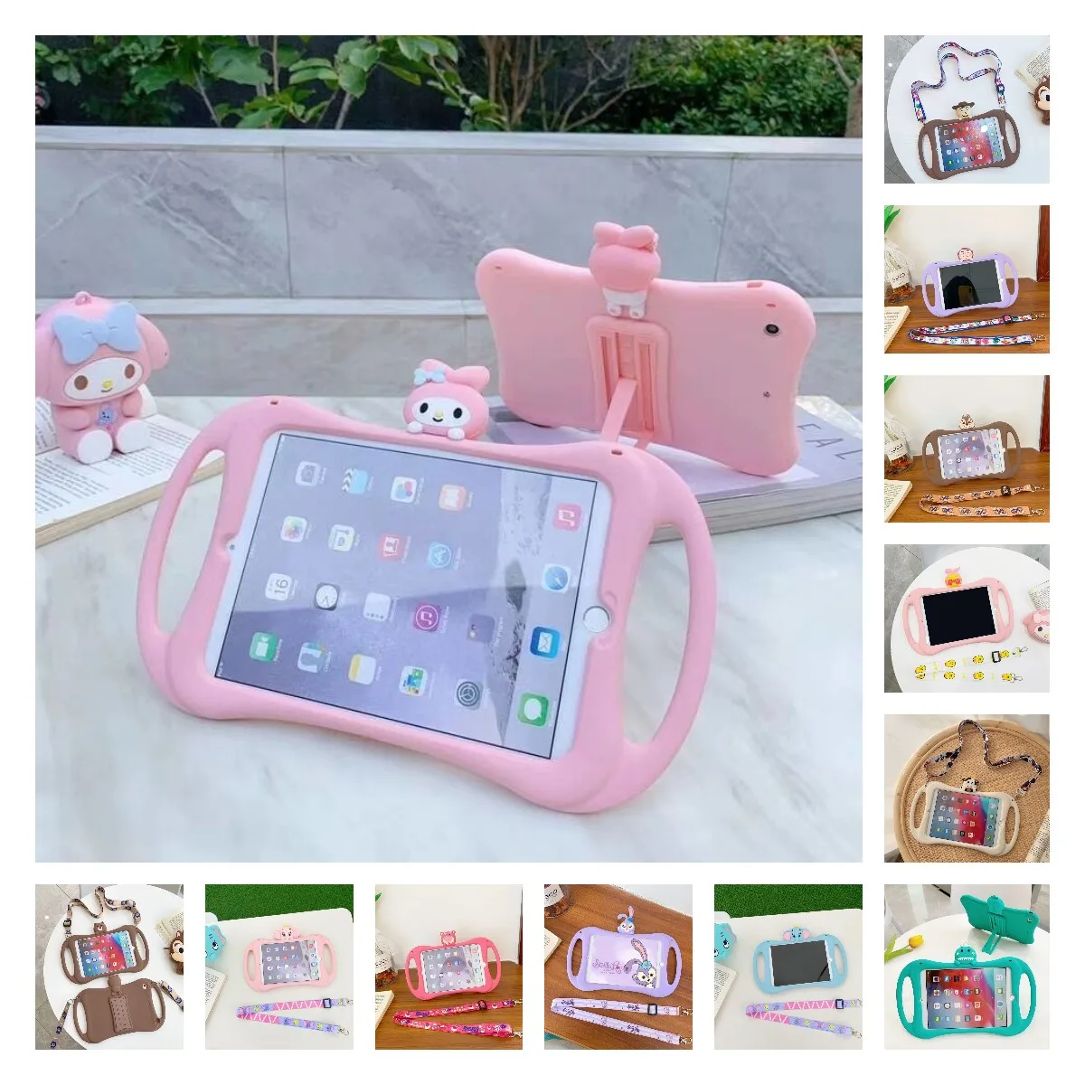 

Чехол для IPad Air 10,9, чехол-подставка, противоударный чехол для Ipad Air 4 2020, Air4, A2324, A2072, 10,9 дюйма, милый мультяшный детский чехол + ручка