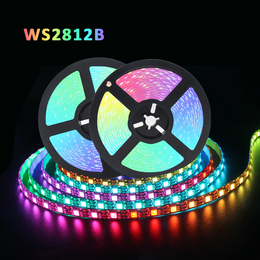 

RGB LED лента MJJC 5050 WS2812B 5В 30/60 LED/м IP30/IP65