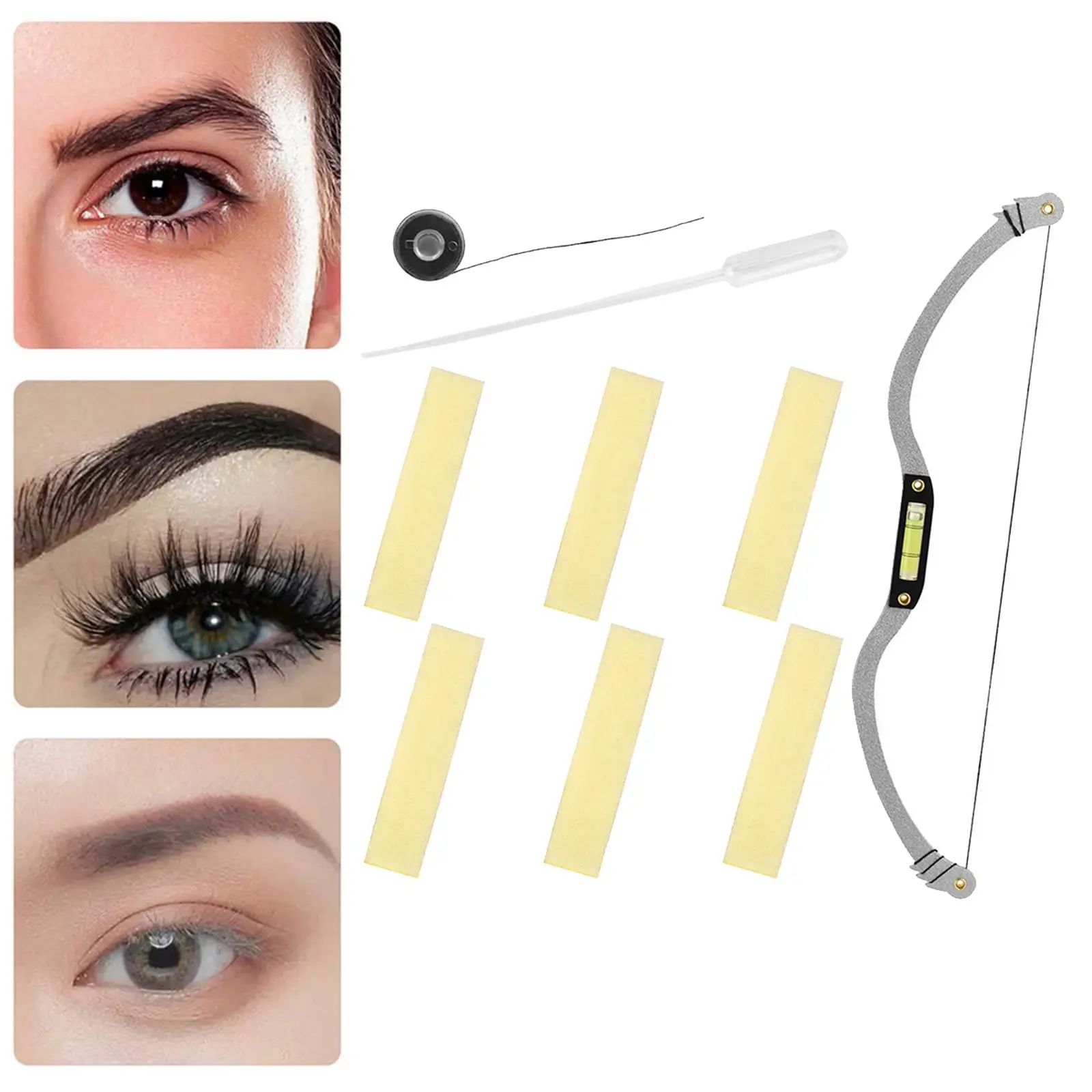 

Eyebrow Ruler Positioning Tool Accessories Gold Ratio for Makeup Supplies
