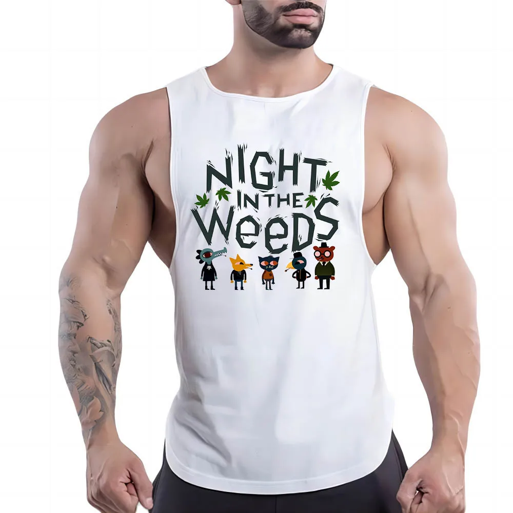 

Sleeveless Shirt Basketball Outdoor Fashion Leisure Breathable Four Seasons Quick Dry Y2k Sport Fnaf Gym Clothing Men Tank Top