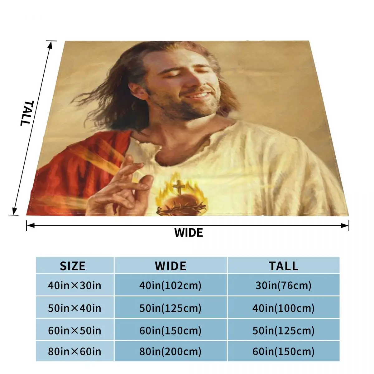 Ультрамягкое Флисовое одеяло Николая клетка благословения 2024