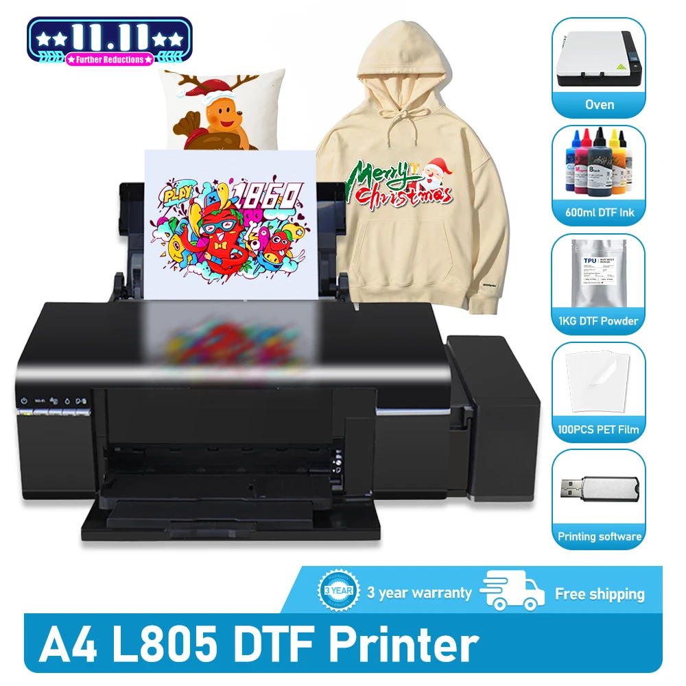 Kpay A4 L805 струйный принтер для печати на футболках | AliExpress